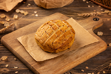 Image showing Savory scones with roasted pork cracklings