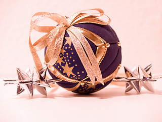 Image showing X-mas - Close up of a christmas decoration