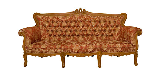 Image showing Teak Wood Sofa