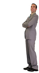 Image showing Businessman Leaning 