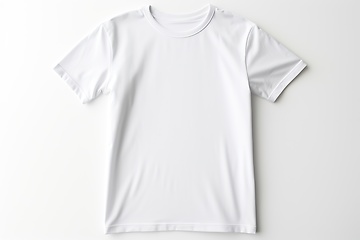 Image showing White blank T-shirt on white