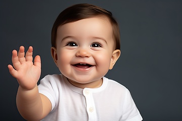 Image showing Portrait of cute baby