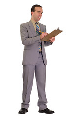 Image showing Businessman Doing Checklist