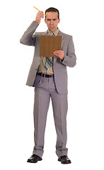 Image showing Businessman Scratching His Head