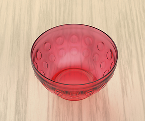 Image showing Empty glass bowl