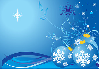 Image showing Christmas winter background