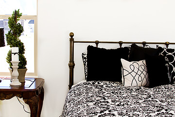 Image showing Close up on a Bedroom 