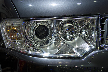 Image showing Headlight of car