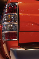 Image showing Rear light of pickup truck