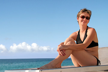 Image showing Beach girl