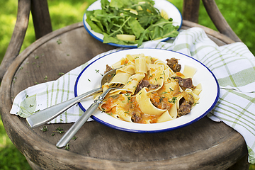 Image showing Pasta tagliatelle