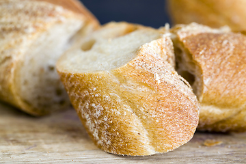 Image showing light baguette of rye flour