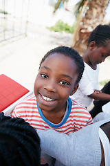 Image showing Our children need your help. Shot of kids at a community outreach event.