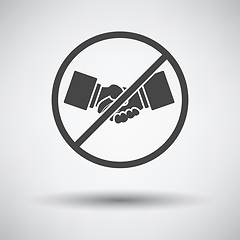 Image showing No Hand Shake Icon