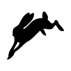 Image showing Hare Silhouette