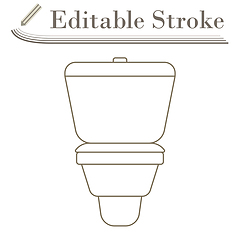 Image showing Toilet Bowl Icon