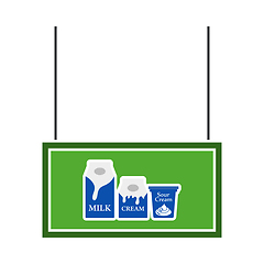 Image showing Milk Market Department Icon