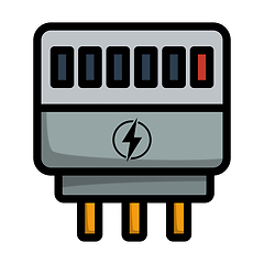 Image showing Electric Meter Icon