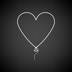 Image showing Heart Shape Balloon Icon