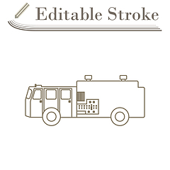 Image showing Fire Service Truck Icon