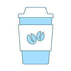 Image showing Outdoor Paper Cofee Cup Icon