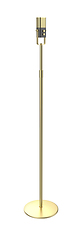 Image showing Gold microphone on stand