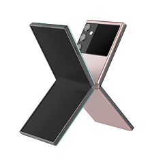 Image showing Two foldable smartphones