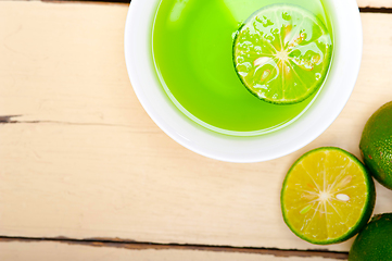 Image showing green lime lemonade
