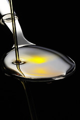 Image showing olive oil on a spoon