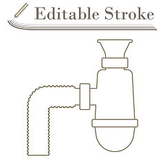 Image showing Bathroom Siphon Icon