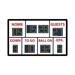 Image showing American Football Scoreboard Icon