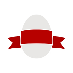 Image showing Easter Egg With Ribbon Icon