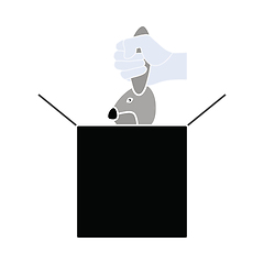 Image showing Rabbit In Magic Box Icon