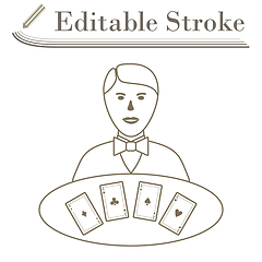 Image showing Casino Dealer Icon