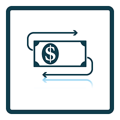 Image showing Cash Back Dollar Banknote Icon