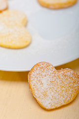 Image showing heart shaped shortbread valentine cookies