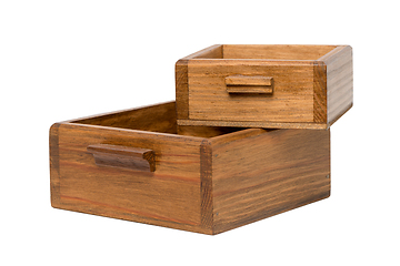 Image showing Small wooden boxes