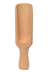 Image showing Empty wooden scoop