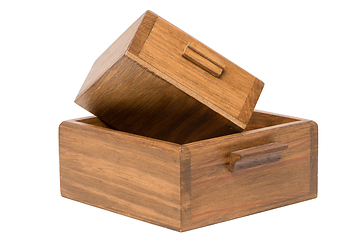 Image showing Small wooden boxes