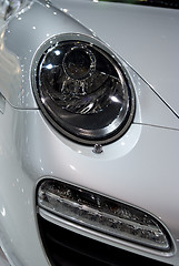 Image showing Headlight of sports-car