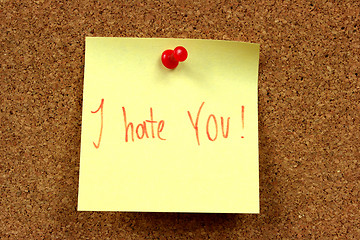 Image showing Hate