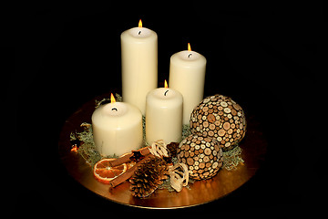 Image showing Beautiful advent wreath