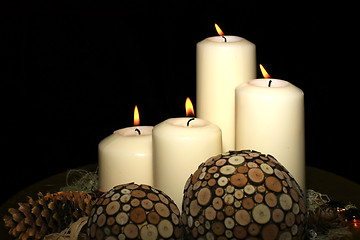 Image showing Beautiful advent wreath