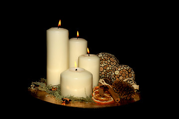Image showing Beautiful advent wreath