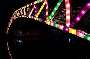 Image showing Colourful bridge