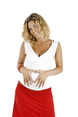 Image showing Happy pregnant woman