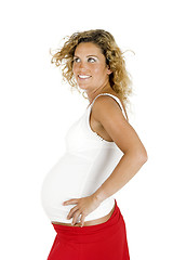 Image showing Happy pregnant woman