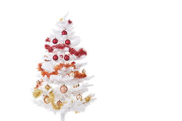 Image showing White Christmas Tree