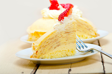 Image showing crepe pancake cake