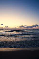 Image showing small waves on the Baltic sea